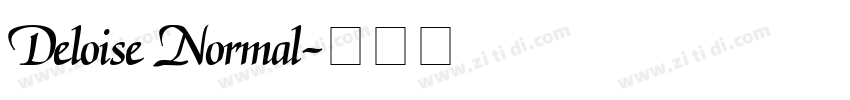 Deloise Normal字体转换 Deloise Normal字体转换